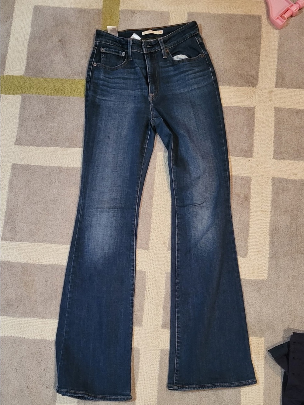 Levi's Dark Blue Flare Wide-Leg Jeans